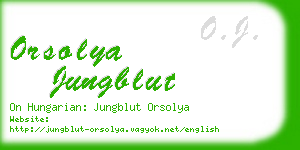 orsolya jungblut business card